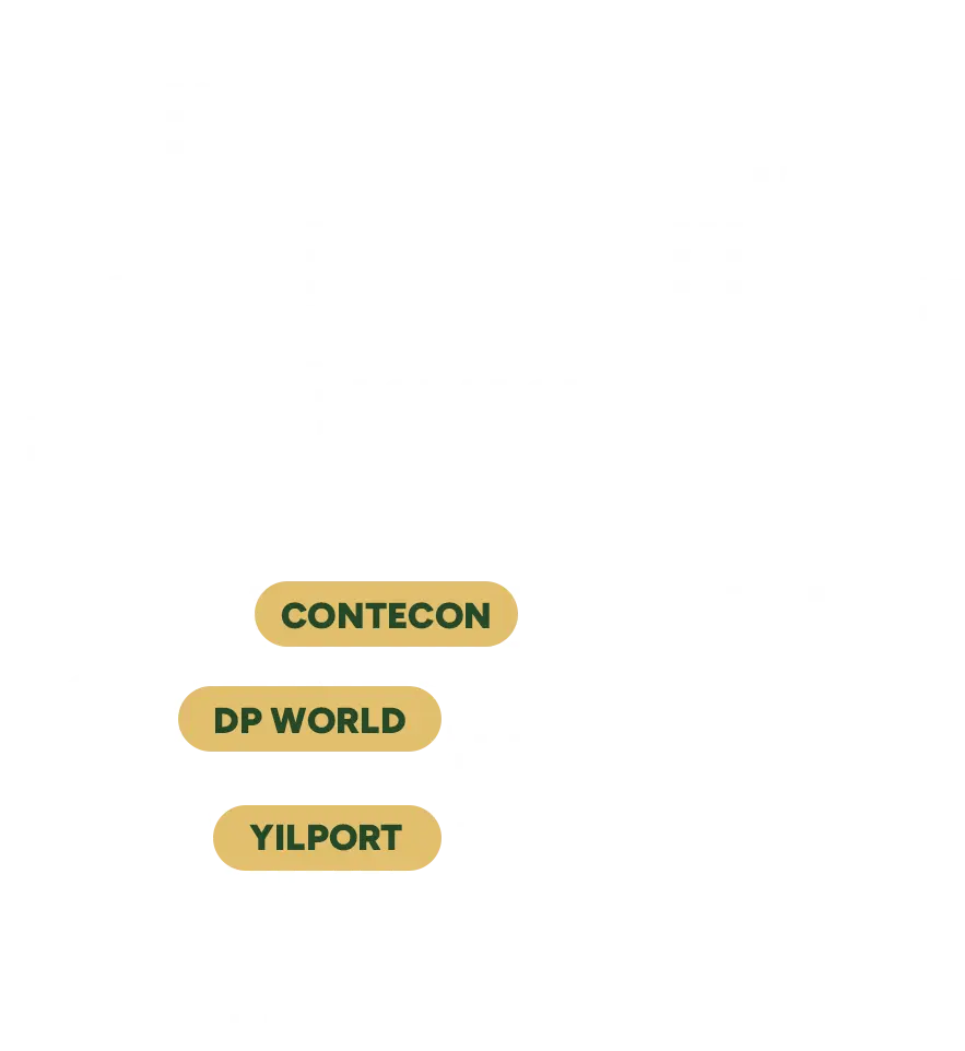 Mapa del Ecuador con puertos